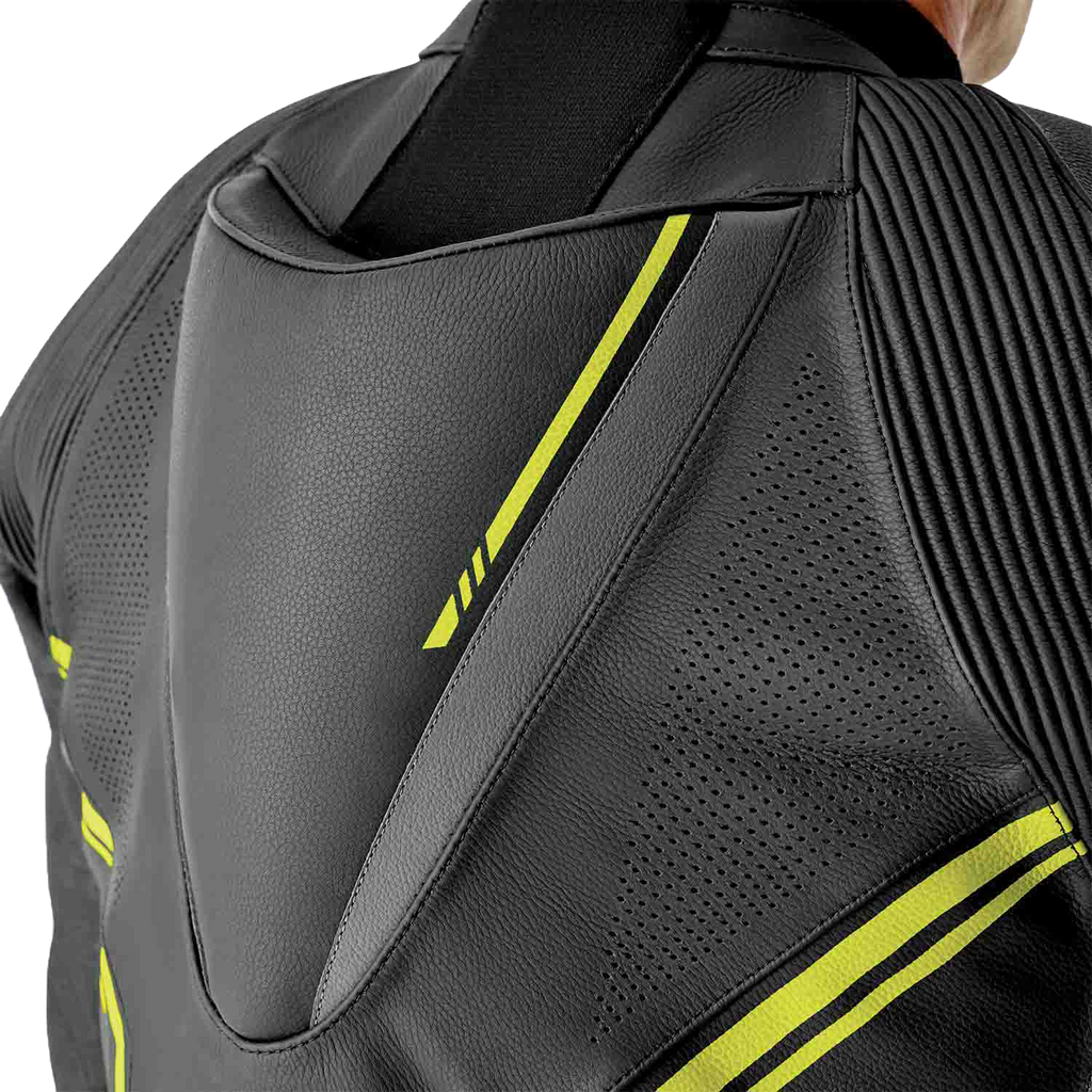 S1 D3o Suit Blk/Gry/Flo Yel Leather 3x