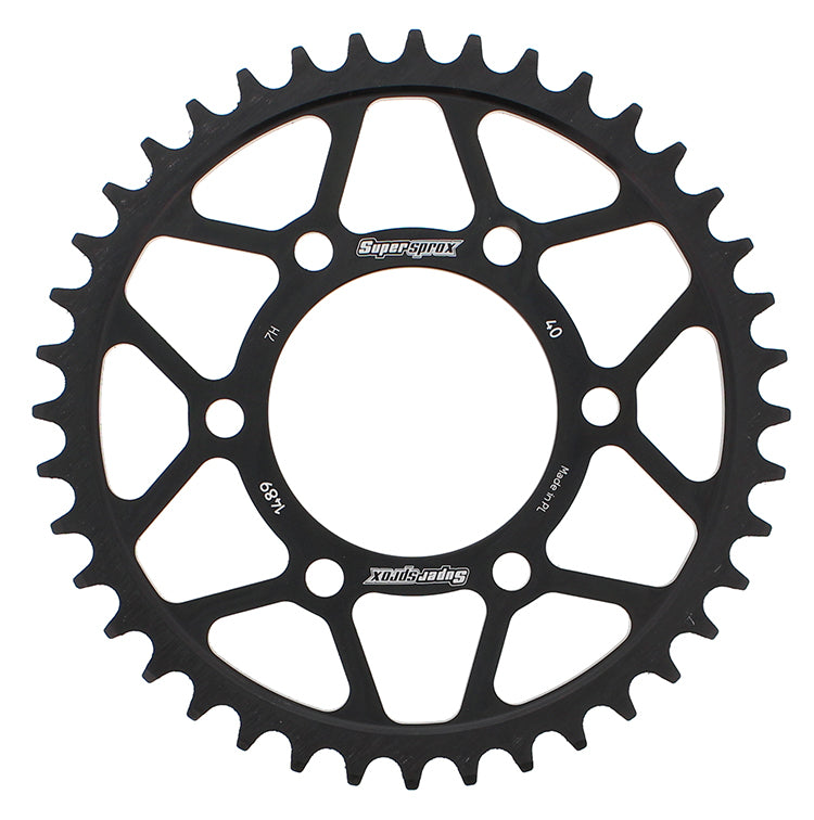 Rear Sprocket Steel 40t 525 Blk Kaw