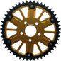 Stealth 49t Rear Sprocket Gld Alum Car  Blk Steel Teeth