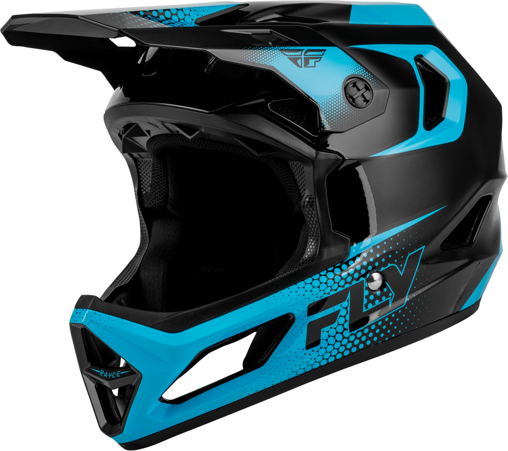 Rayce Sonar Bicycle Helmet Black/Electric Blue Lg