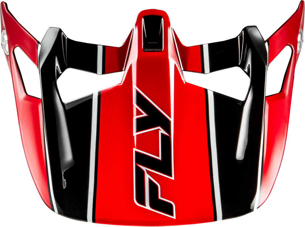 Werx R Carbon Flow Visor Black/Red