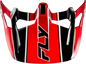 Werx R Carbon Flow Visor Black/Red