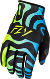 Fly Racing Lite Zen Gloves Black/Blue/Hi-Vis Md 378-740M