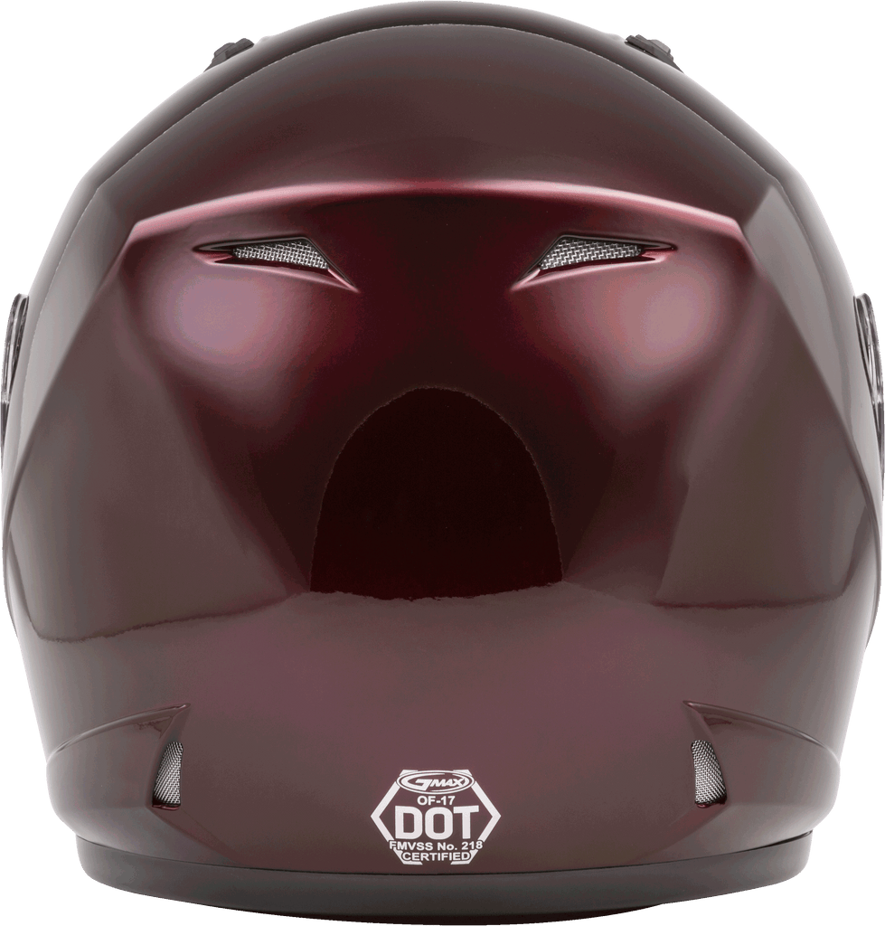 Of 17 Open Face Helmet Wine Red Xs