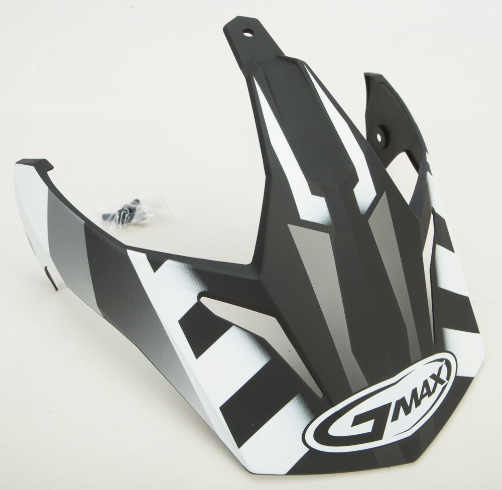 Visor W/Screws Trekka Gm 11 Matte Black/White