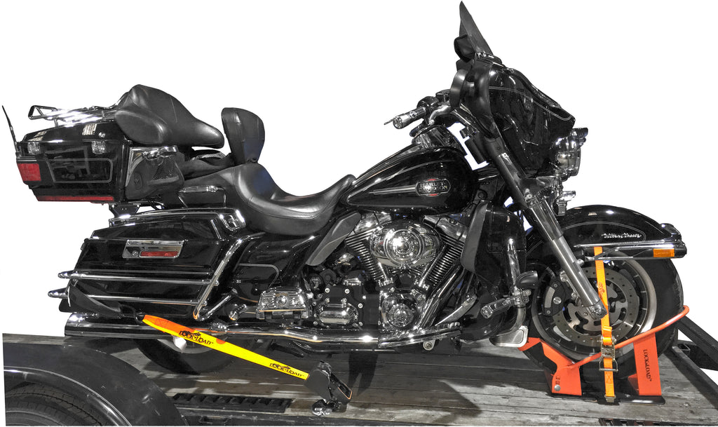 Motorcycle Combo Front Chock With Rear Ratchet Tie Straps