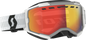 Fury Goggle Snow Cross Ls White W/Red Chrome
