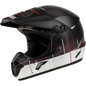 Mx 46 Frequency Off Road Helmet Matte Black/White Lg