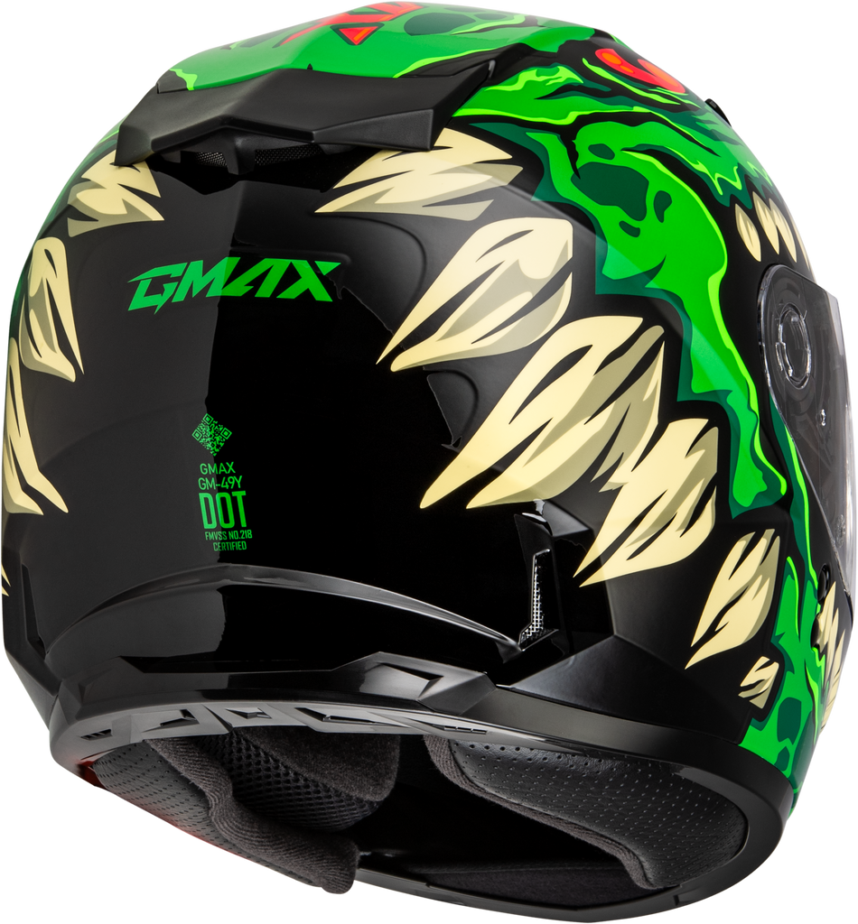 Youth Gm 49y Drax Helmet Green Yl