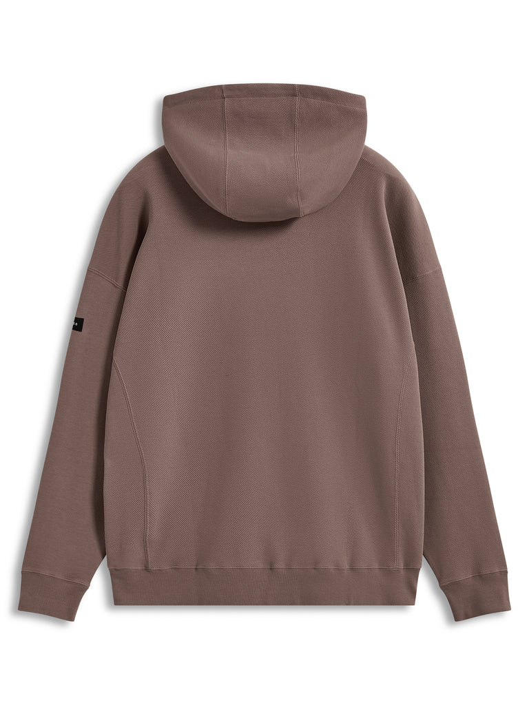 Camino Textured Ovrsizd Hoodie Taupe Sm