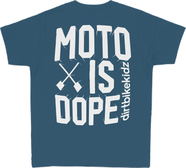Moto Is Dope Youth Tee Lagoon Blue Ym