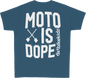 Moto Is Dope Youth Tee Lagoon Blue Ym