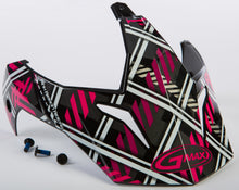 Load image into Gallery viewer, Visor W/Screws Pink Ribbon Riders Plaid Black/Pink Gm 11