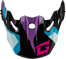 Load image into Gallery viewer, Mx 96 Splinter Visor W/Screws Black/Purple/Blue