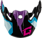 Mx 96 Splinter Visor W/Screws Black/Purple/Blue