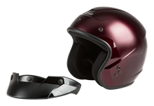 Load image into Gallery viewer, Of 2 Open Face Helmet Wine Red Xl
