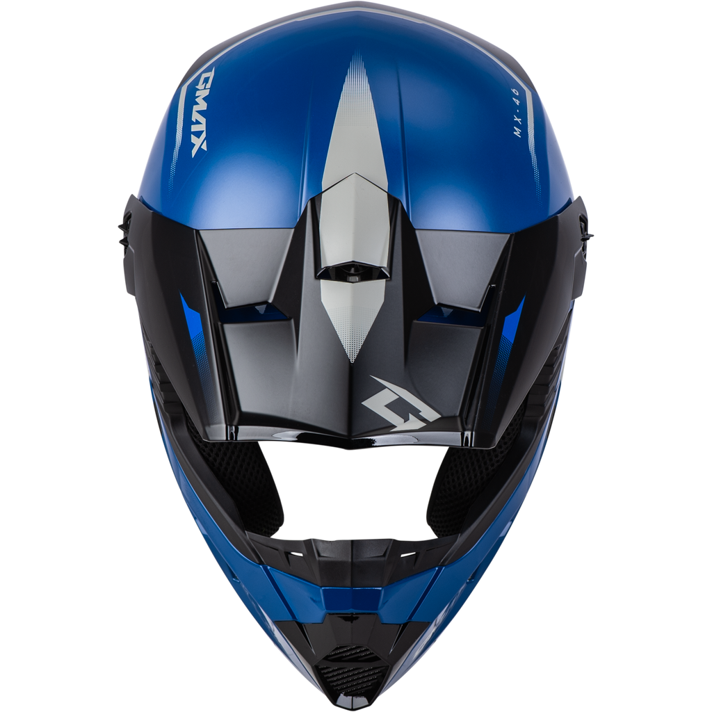 Mx 46 Compound Helmet Blue/Black/Grey Lg