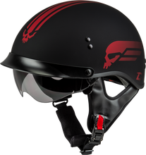 Load image into Gallery viewer, Hh 65 Retribution Helmet W/Peak Matte Black/Red Md