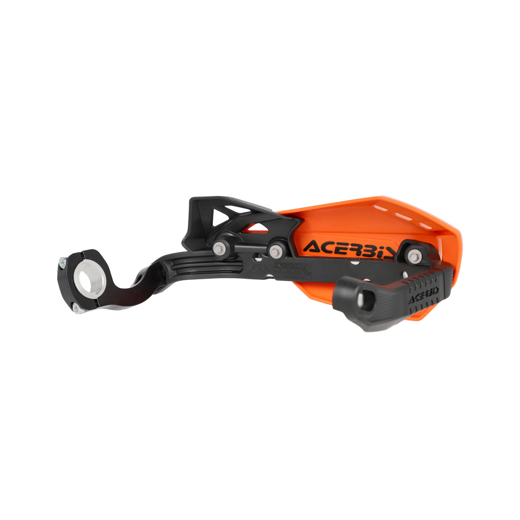 ACERBIS Firstmoto mini handguards for motorcycle, black plastic with mounting hardware, designed for off-road riding.