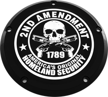 Load image into Gallery viewer, 6   M8 Softail Derby Cover 2a Black
