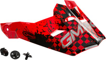 Load image into Gallery viewer, Visor W/Screws Anim8 Mx 46y Anim8 Red/Black/Silver Ys Yl