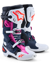 Load image into Gallery viewer, Tech 10 Supervented Boots Drk Blue/Wht/Blk Fuxia 13