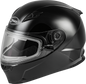 Ff 49s Full Face Snow Helmet Black W/Electric Shield Md