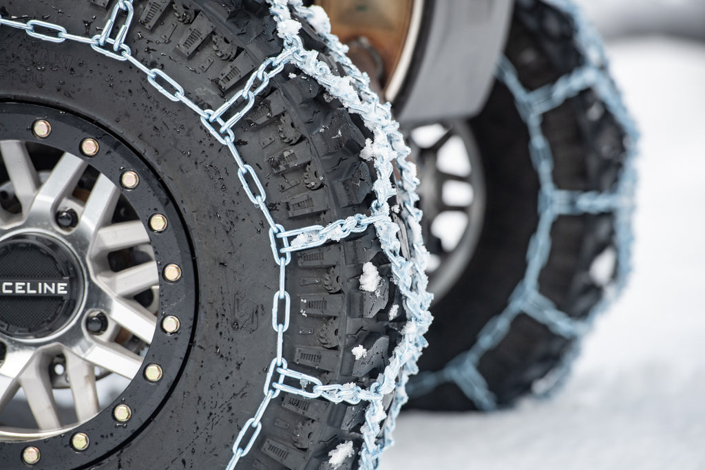 Diamond V Bar Snow Chains 32" 32x10 14 And 32x10 15