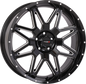 St7 Wheel 20x7 4+3 (+10mm) 5/4.5 Gloss Black Milled