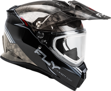 Load image into Gallery viewer, Trekker Cw Conceal Helmet Elec Shld Black/Grey/White Lg