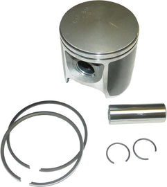 WSM Piston Platinum SD650 piston kit with metallic components and rubber seals, designed for durable engine performance.