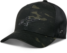 Load image into Gallery viewer, Recon Camo Trucker Hat Black Camo