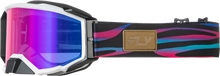 Load image into Gallery viewer, Zone Elite Stripe Goggle Multi W/ Magenta Mirror/Blue Lens