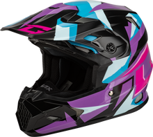 Load image into Gallery viewer, Mx 96s Splinter Helmet Black/Purple/Blue Xs
