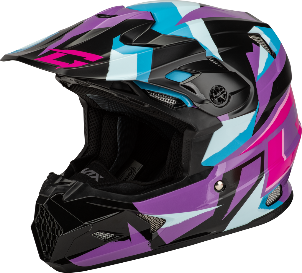 Mx 96s Splinter Helmet Black/Purple/Blue Xl