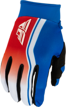Load image into Gallery viewer, Youth F 16 Raze Gloves Red/White/Blue Ys
