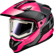 Load image into Gallery viewer, Gm 11s Ronin Snow Helmet W/ Elec Shield Black/Grey/Pink Lg
