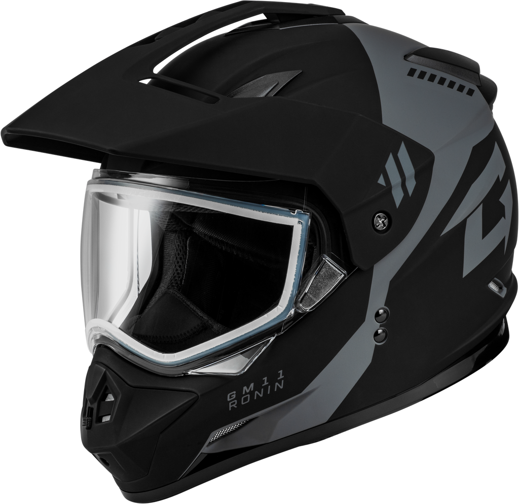 Gm 11 Ronin Helmet Matte Black/Silver Xs