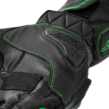 Load image into Gallery viewer, S1 Glove Blk/Flo Green Leather Lg