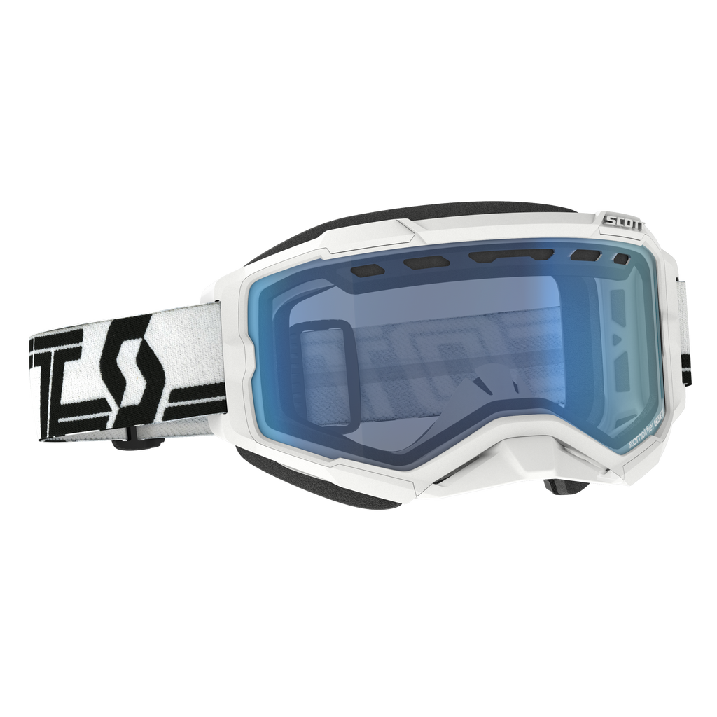 Fury Snowcross Goggle White/ Black Blue Lens