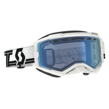 Load image into Gallery viewer, Fury Snowcross Goggle White/ Black Blue Lens