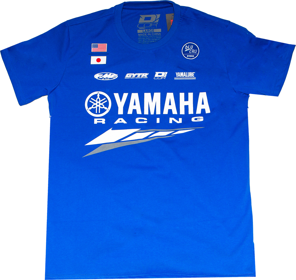 Yamaha Factory T Shirt Blue Md