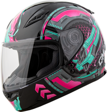 Load image into Gallery viewer, Youth Gm 49y Charge Helmet Black/Pink/Aqua Ys