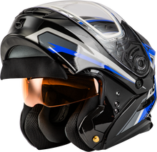 Load image into Gallery viewer, Md 01s Transistor Snow Helmet Blue/Black Lg