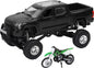 Replica 4x4 Truck/Dirt Bike Blk Tundra Kawasaki