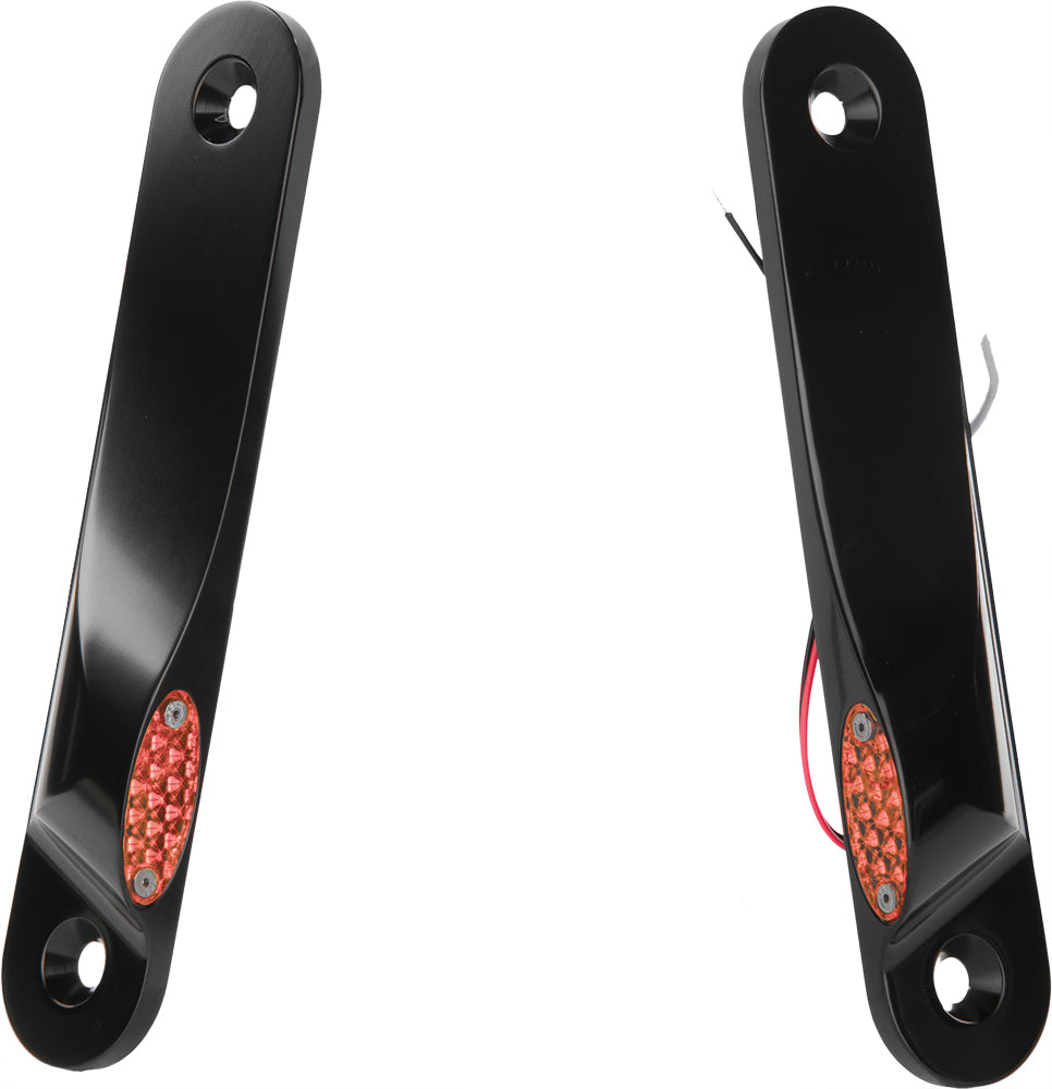 Led Front Signal Lights Flhx Flht W/O Spotlights Blk