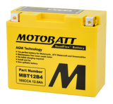 Motobatt Battery Mbt12b4 Sealed Factory Activated 491-1017