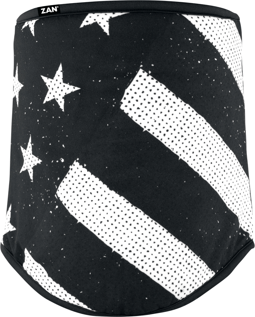 Sportflex Neck Gaiter Black & White Flag