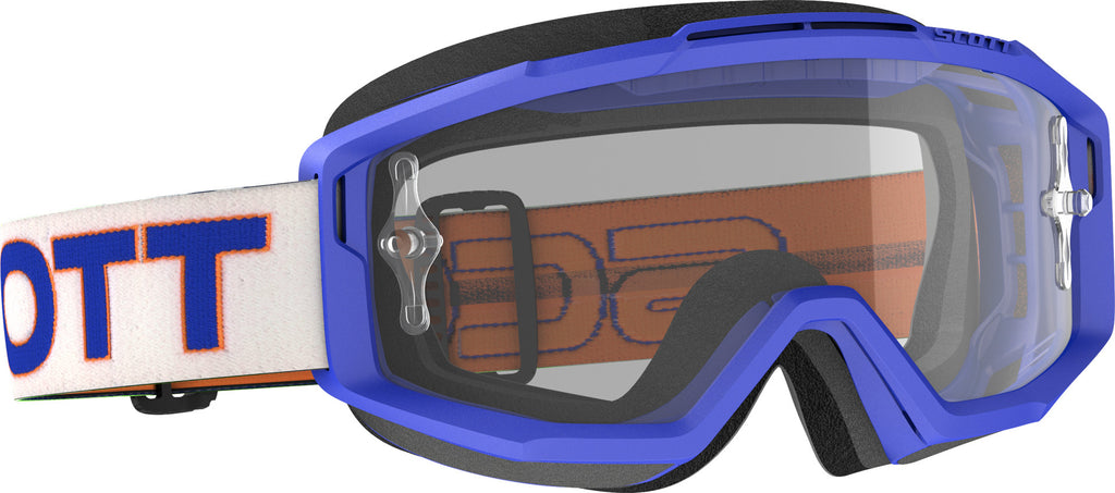 Split Otg Goggle White/Blue W/Clear Works Lens