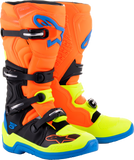 alpine star Tech 5 Boots Blue/Orange/Yellow Fluo Sz 15 482-32215